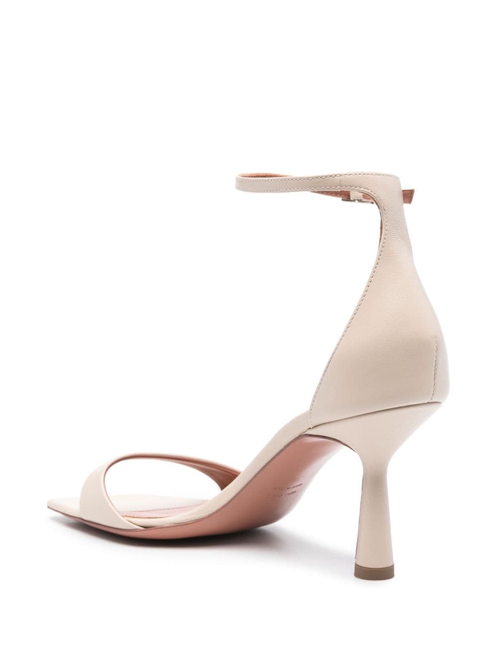 Shop Giuliano Galiano 70mm Lina Leather Sandals In Neutrals