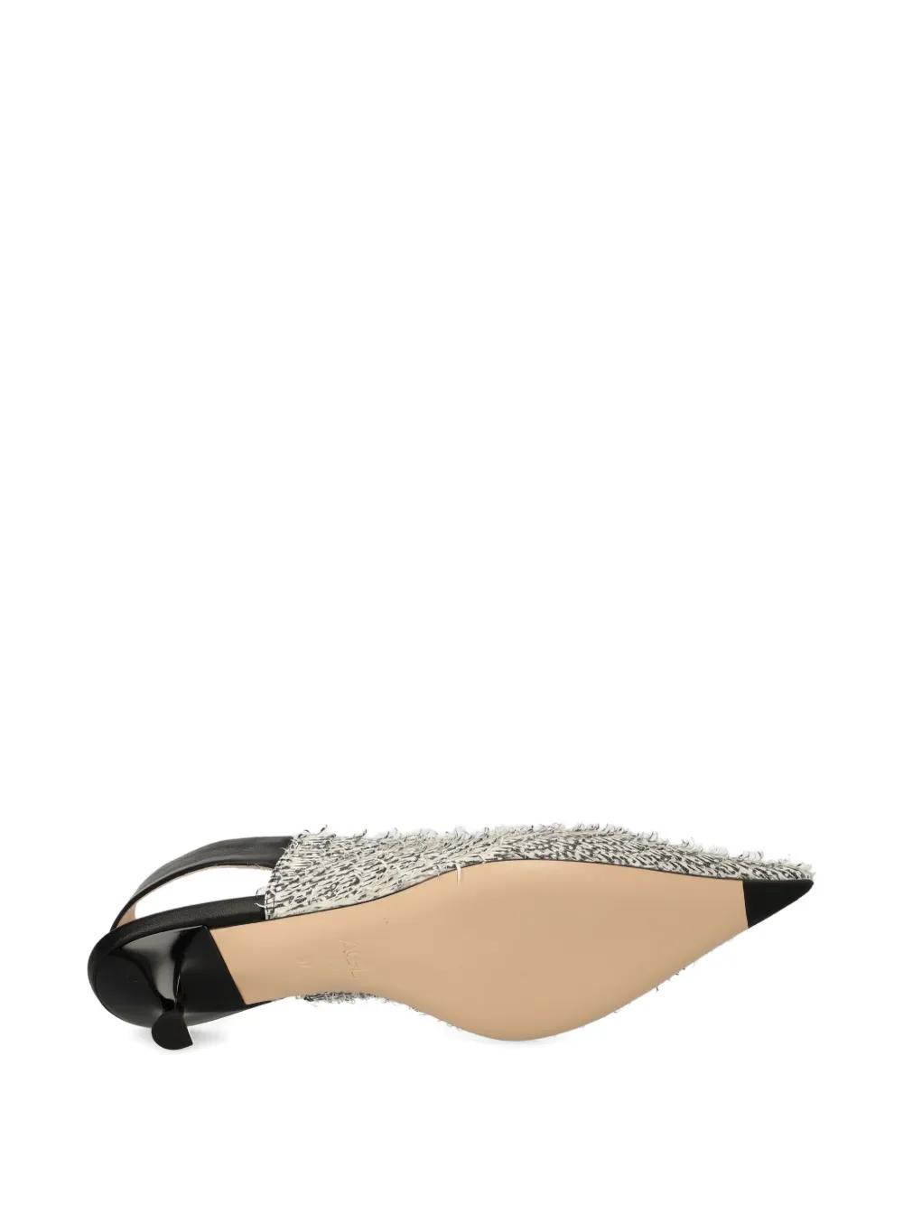 AGL 45mm slingback textured pumps Wit