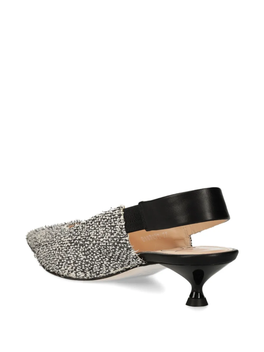 AGL 45mm slingback textured pumps Wit