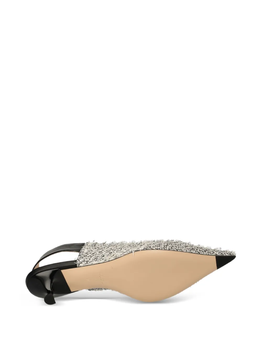 AGL 45mm slingback pumps met textuur Wit