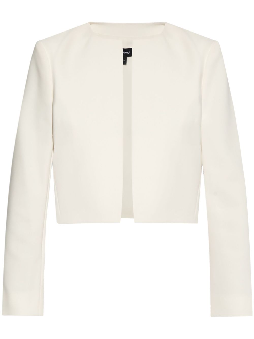 Theory Collarless Cropped Jacket - Farfetch