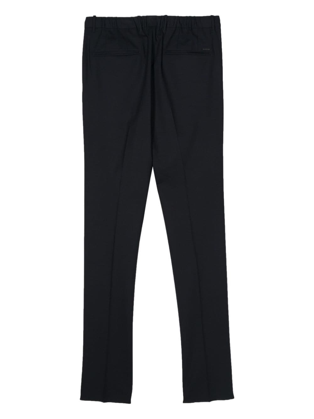 Shop Incotex Mid-rise Tailored Trousers In Blue
