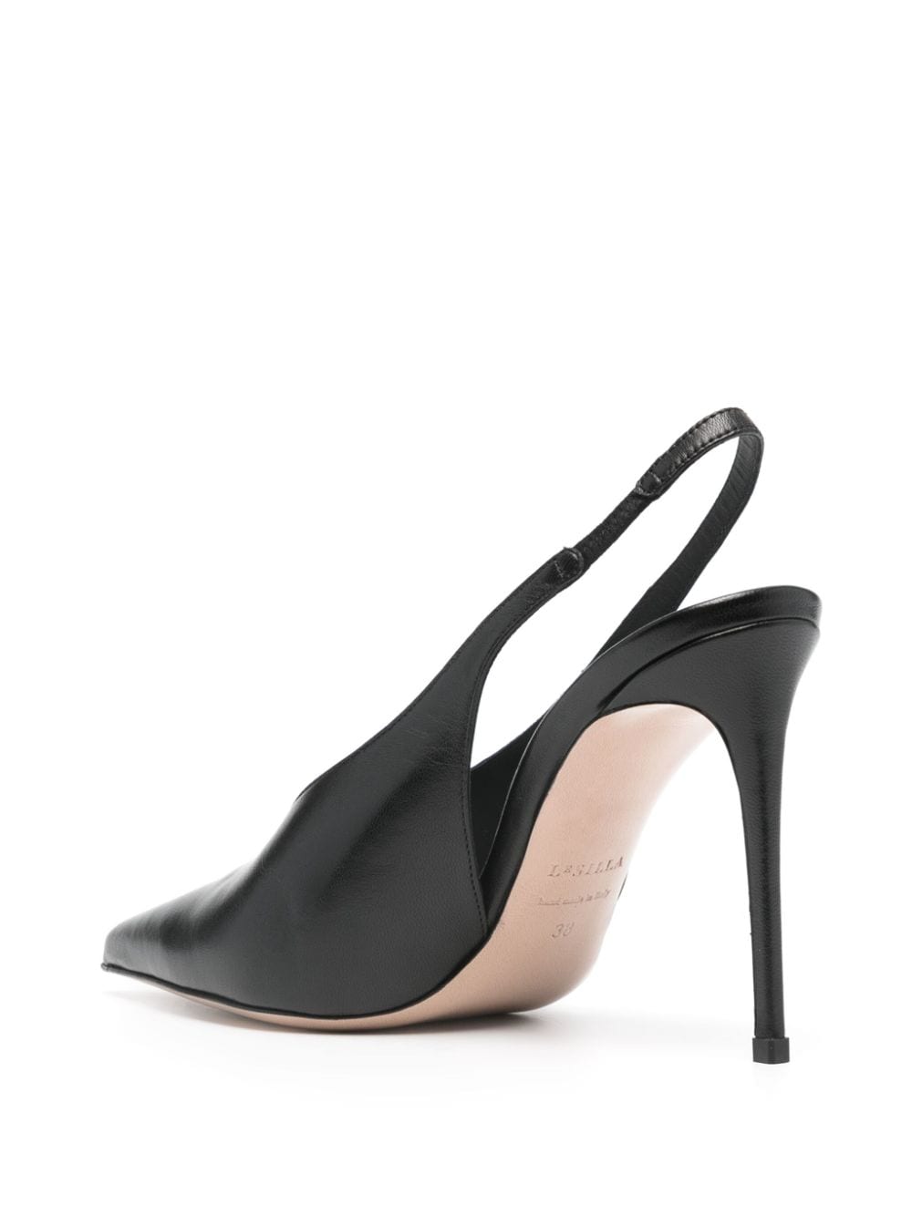 Shop Le Silla 105mm Leather Pumps In Black