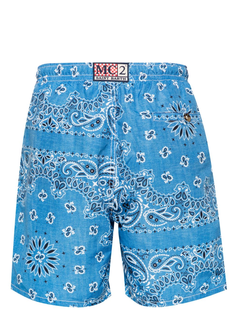 MC2 Saint Barth Caprese bandana-print swim shorts - Blauw