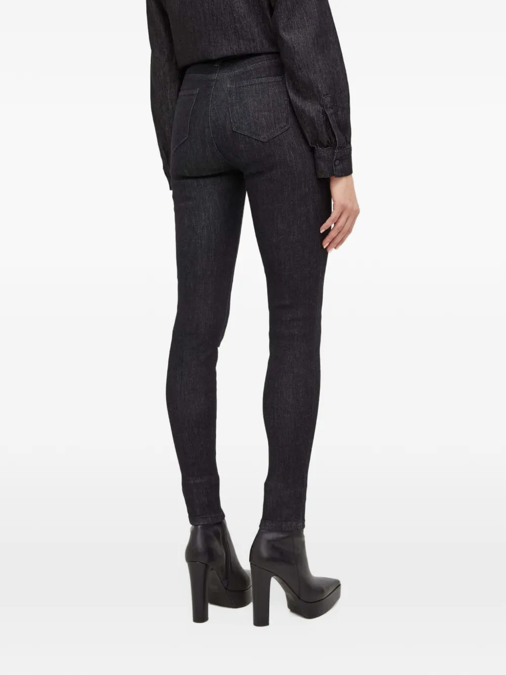 Karl Lagerfeld Ikonik patch skinny-fit jeans Zwart