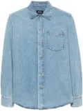 A.P.C. Vittorio Brodée Poitrine shirt - Blue