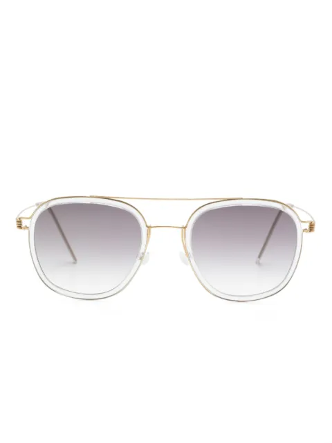 Lindberg pilot-frame sunglasses