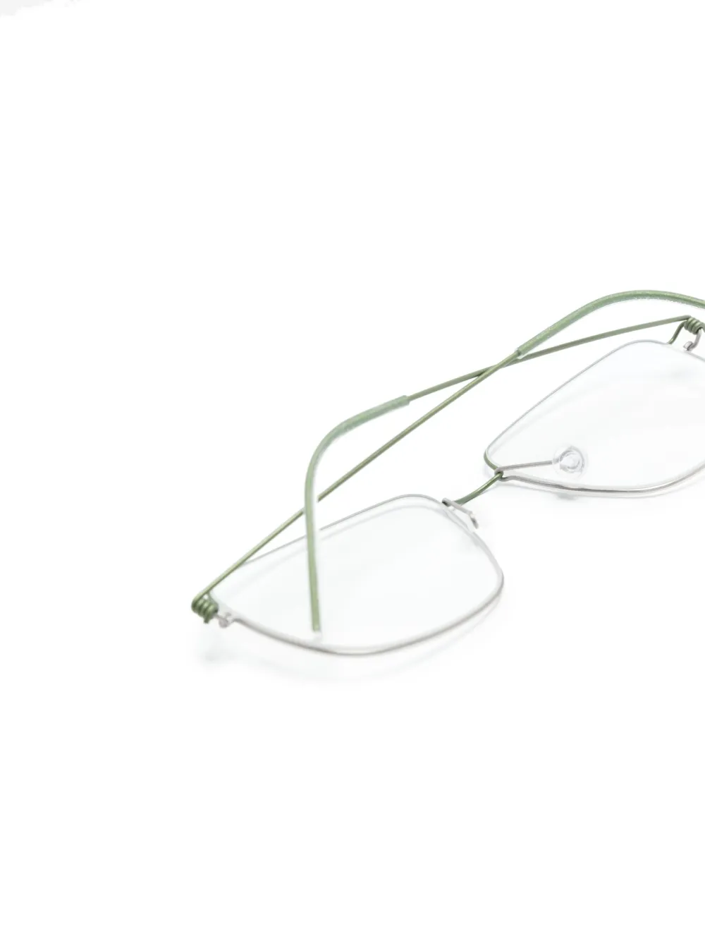 Lindberg Nicholas Rectangle-frame Glasses In Green