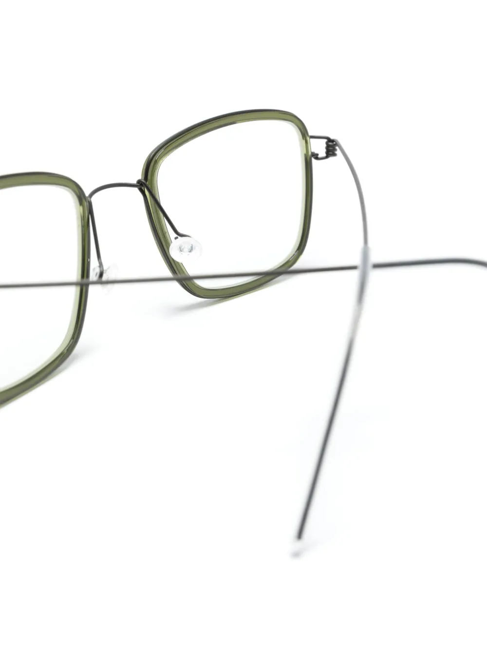 Lindberg Eric Rectangle-frame Glasses In Green