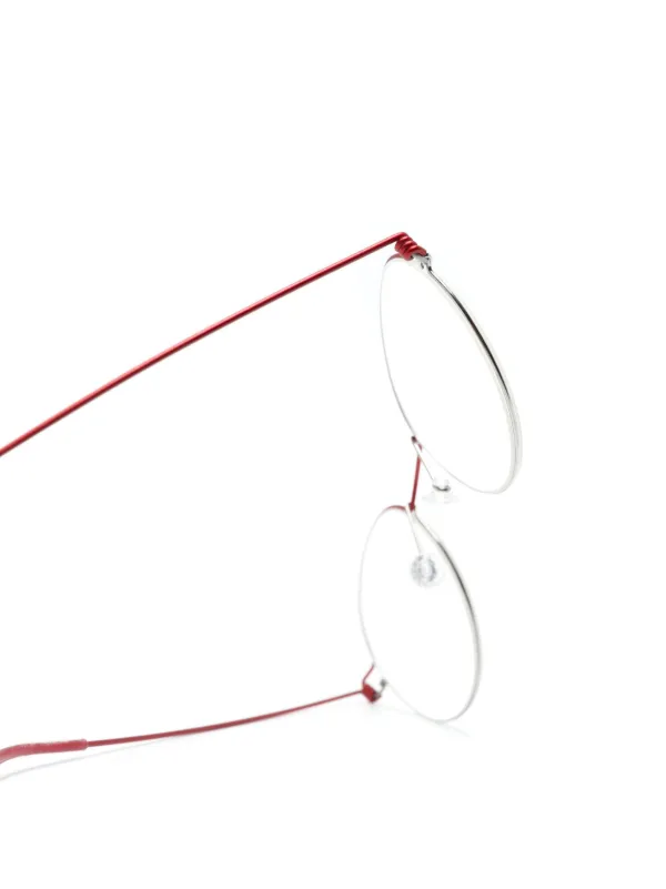 Lindberg Morten ラウンド眼鏡フレーム | レッド | FARFETCH JP
