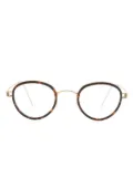 Lindberg Jackie geometric-frame glasses - Gold