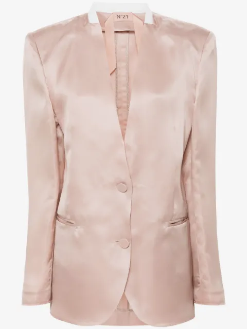 Nº21 single-breasted silk blazer