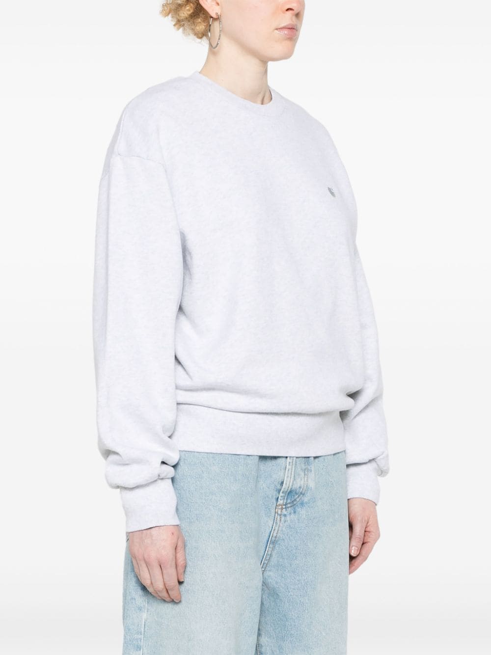 Shop Carhartt W' Casey Cotton Sweatshirt In Grey