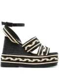 Castañer Fermina/198 145mm wedge espadrilles - Black