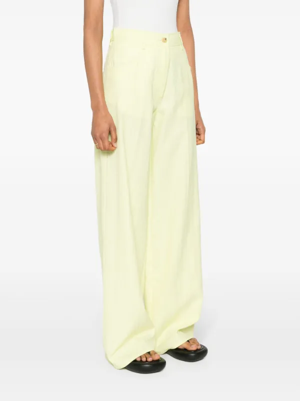 パンツ FORTE FORTE Women Straight Pants 13875 5007 Green Forte Forte high-waist straight-leg Trousers | Green | FARFETCH