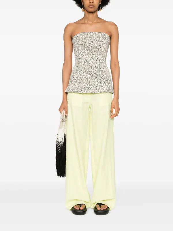 Forte Forte high-waist straight-leg Trousers | Green | FARFETCH