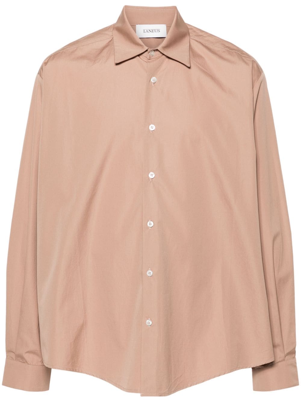 Laneus poplin cotton shirt Beige