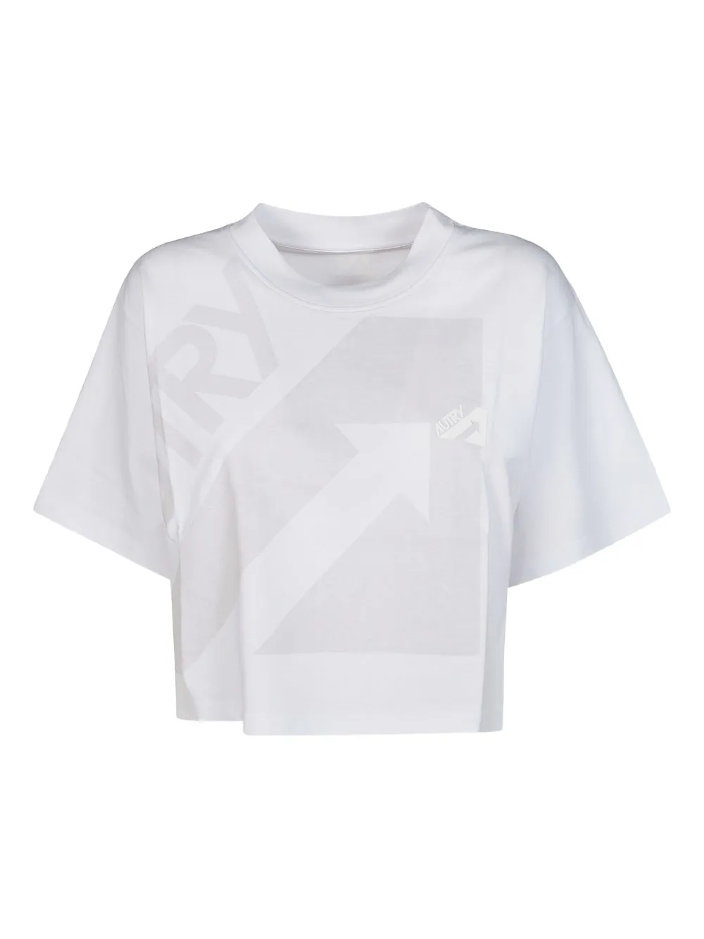 Autry Arrow-print crop top | White | Image 1