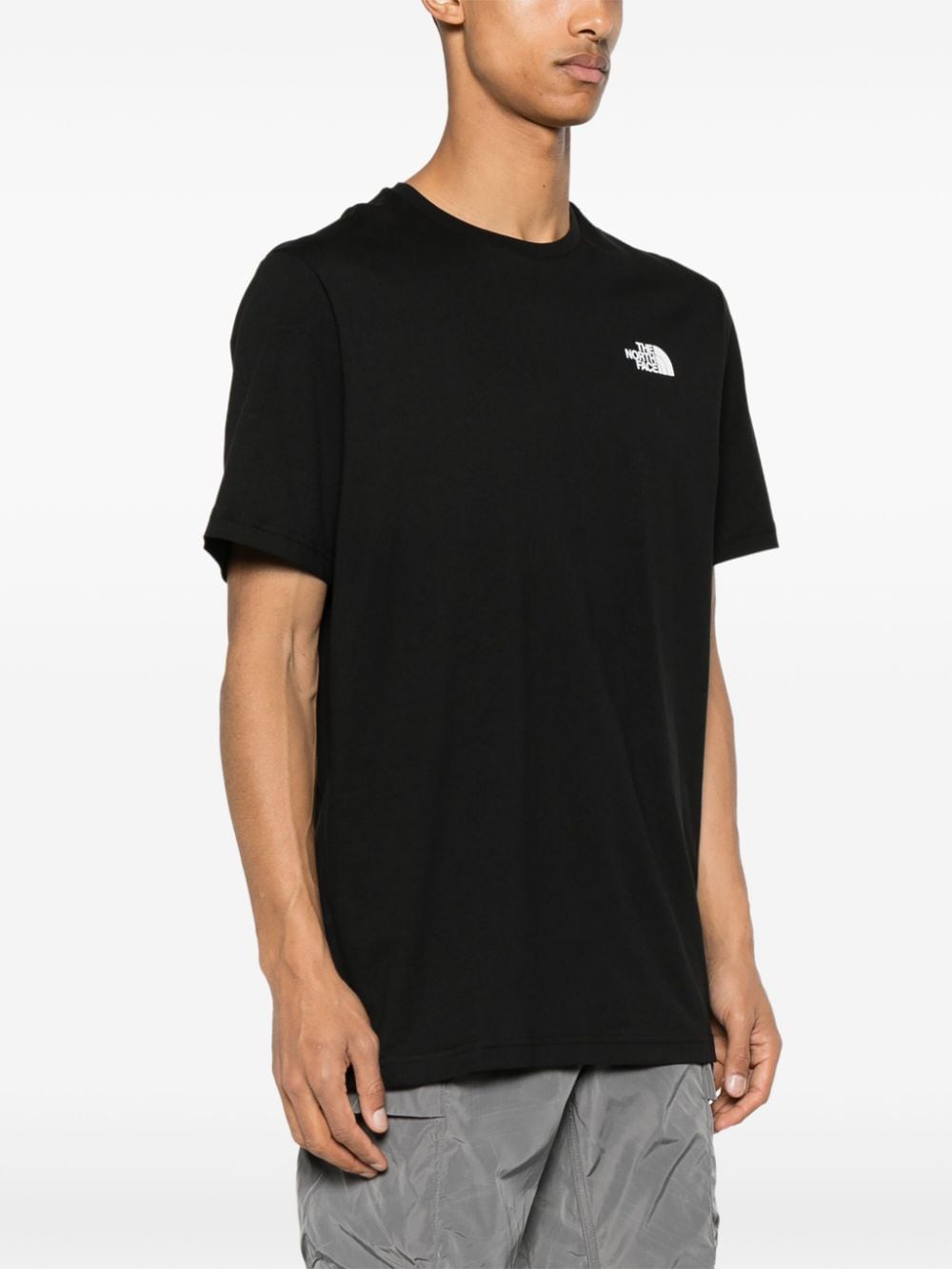 Shop The North Face Storm-print Cotton T-shirt In Black