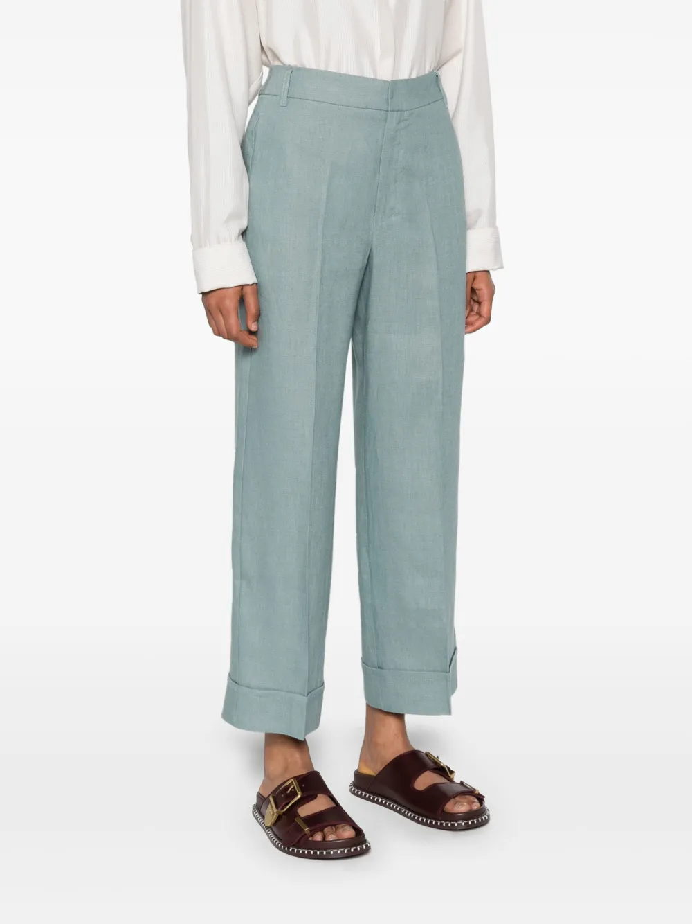 'S Max Mara Dosalix linnen palazzo broek Blauw