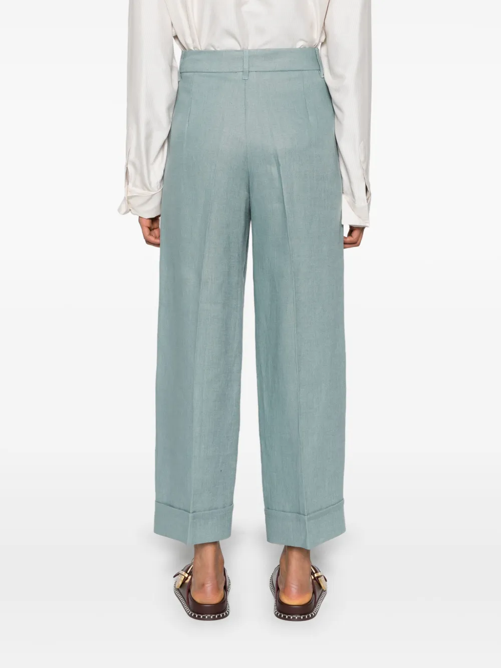 'S Max Mara Dosalix linnen palazzo broek Blauw