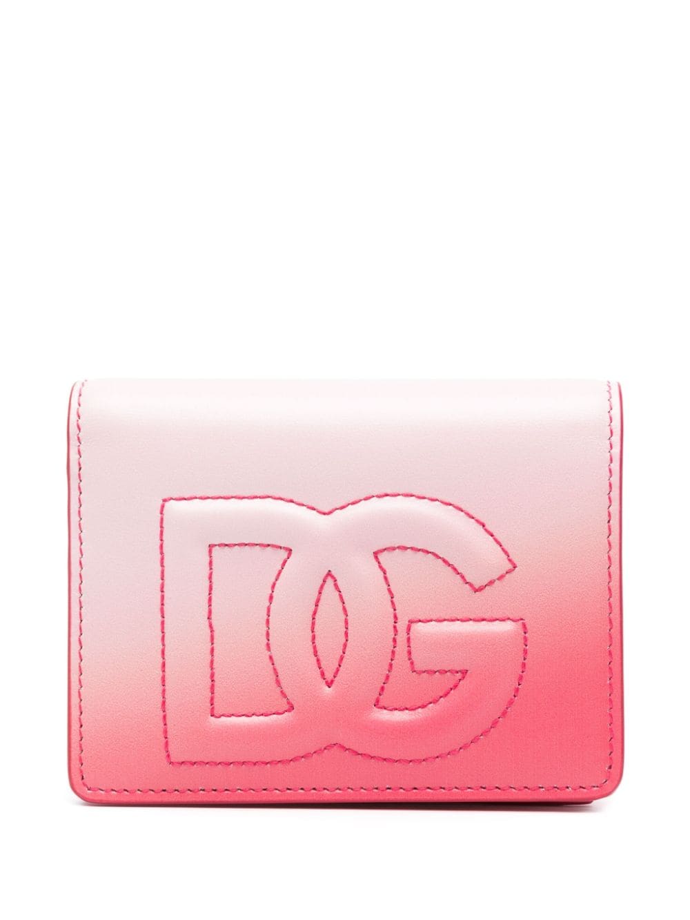 Dolce & Gabbana Continental Ombré-effect Wallet In Pink