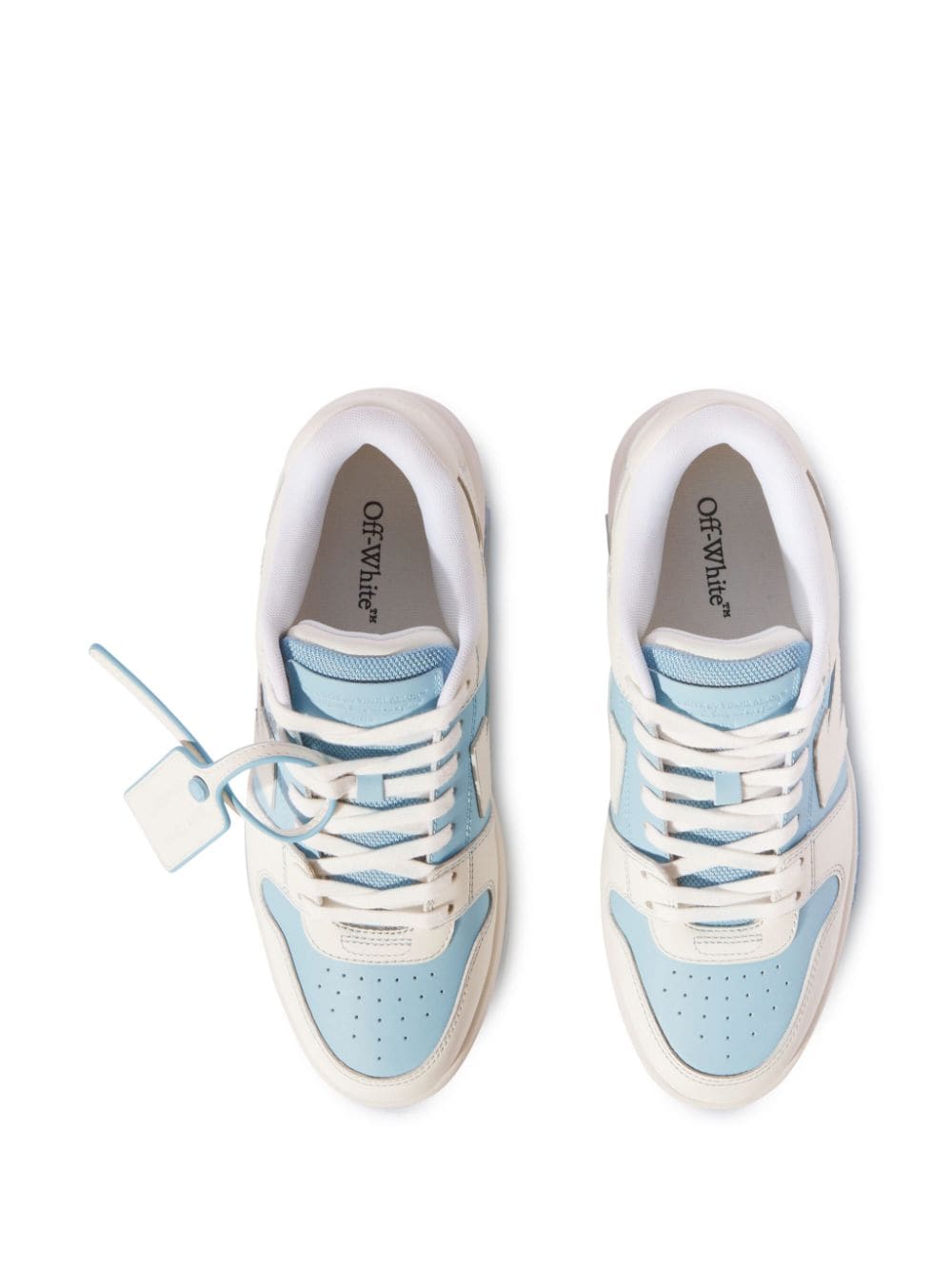 Shop Off-white Out Of Office Leather Sneakers In White