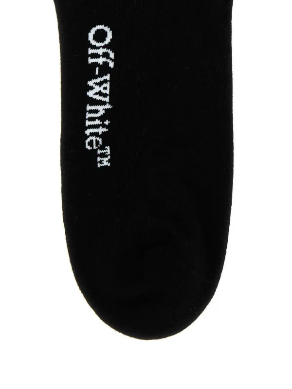 Off-White 国内発送 Bookish ソックス ブラック Off-White Bookish ロゴ 靴下 | ブラック | FARFETCH JP