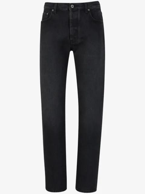 Off-White tapered-leg faded-effect jeans