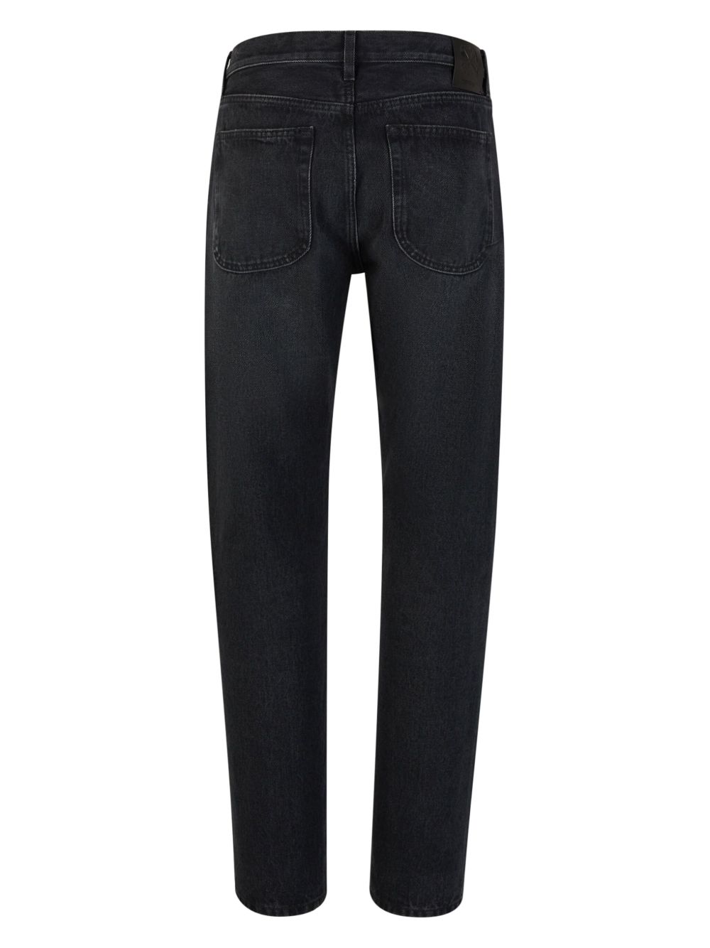 Off-White tapered-leg faded-effect jeans - Black