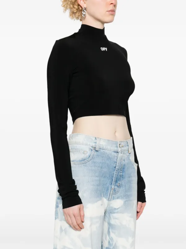 Off-White クロップド Tシャツ | ブラック | FARFETCH JP