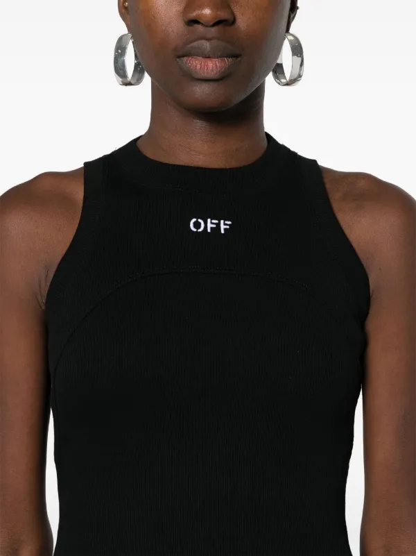 Off-White ロゴ タンクトップ | ブラック | FARFETCH JP