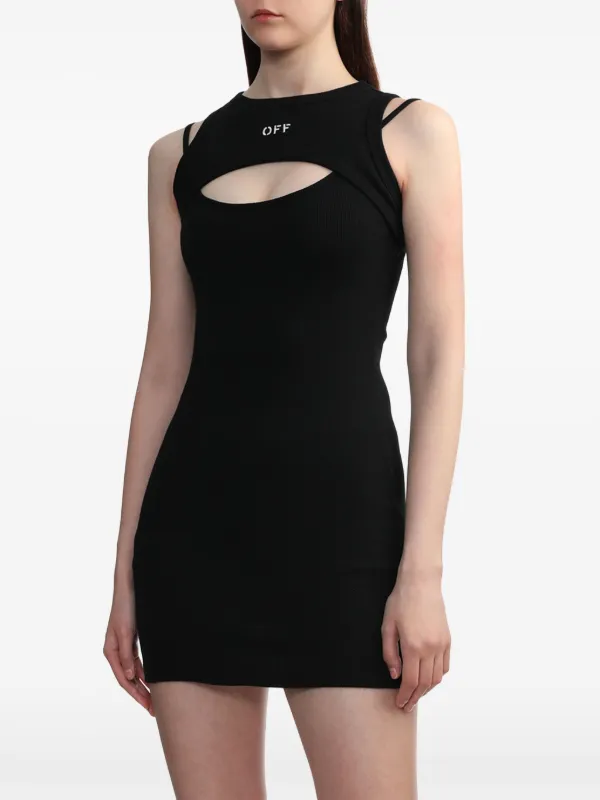 ワンピース Off-White Woman Dress Black OWDB304C99JER002 1001 Off-White Dresses | FARFETCH US