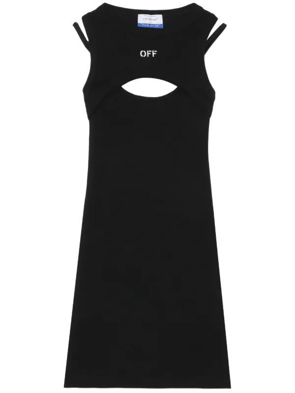 【関税&送料込】Off-White Black Mini Dress With Logo Off-White™ Black mini dress with logo | TheDoubleF