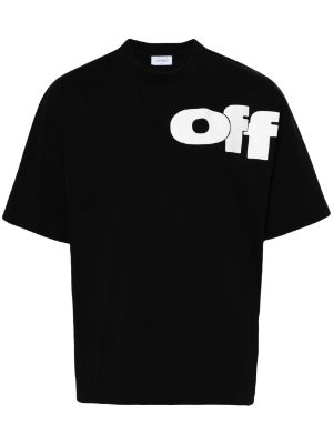 Off shops white tee shirt homme