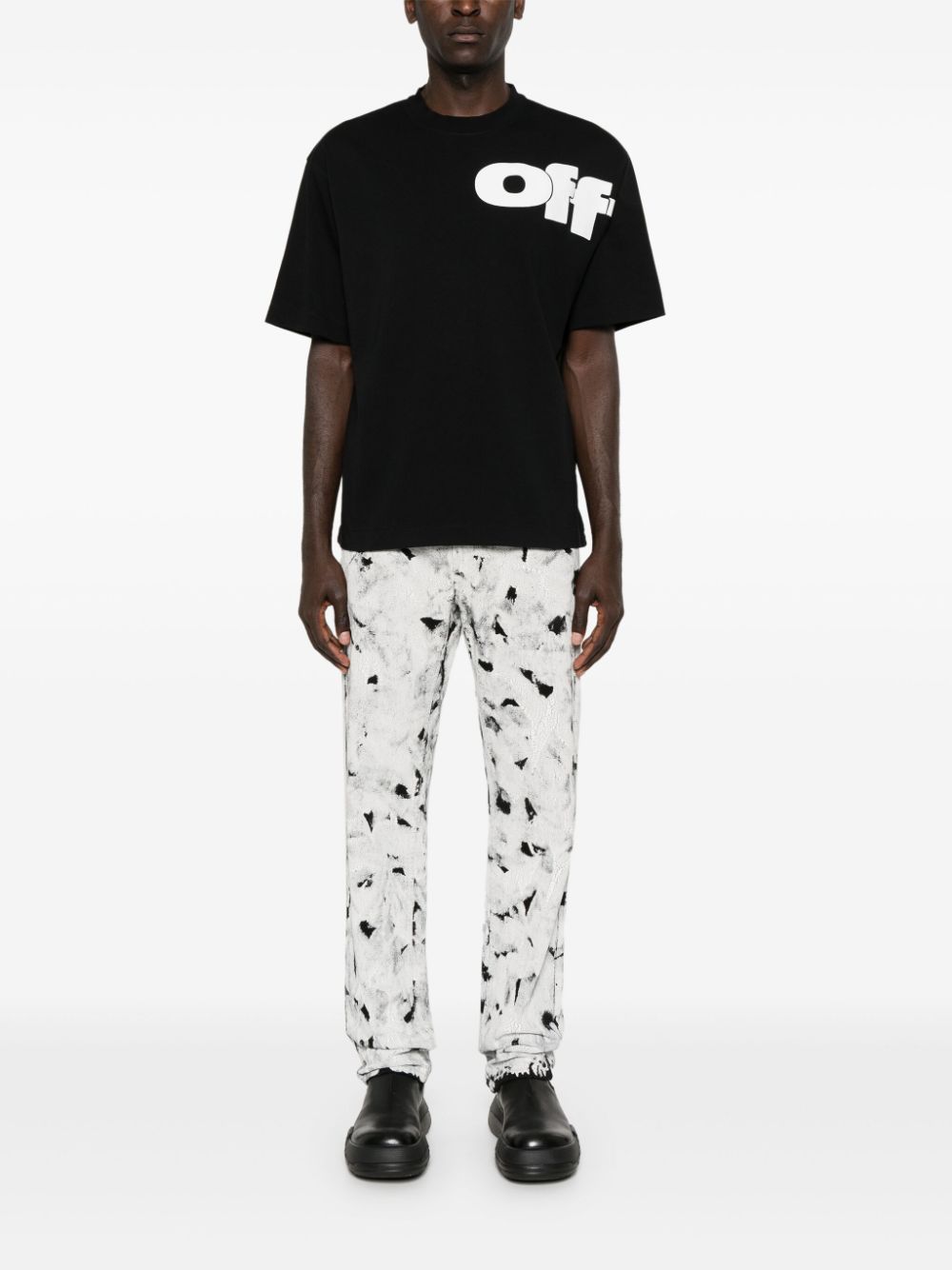 Off-White Shared Logo cotton T-shirt - Black