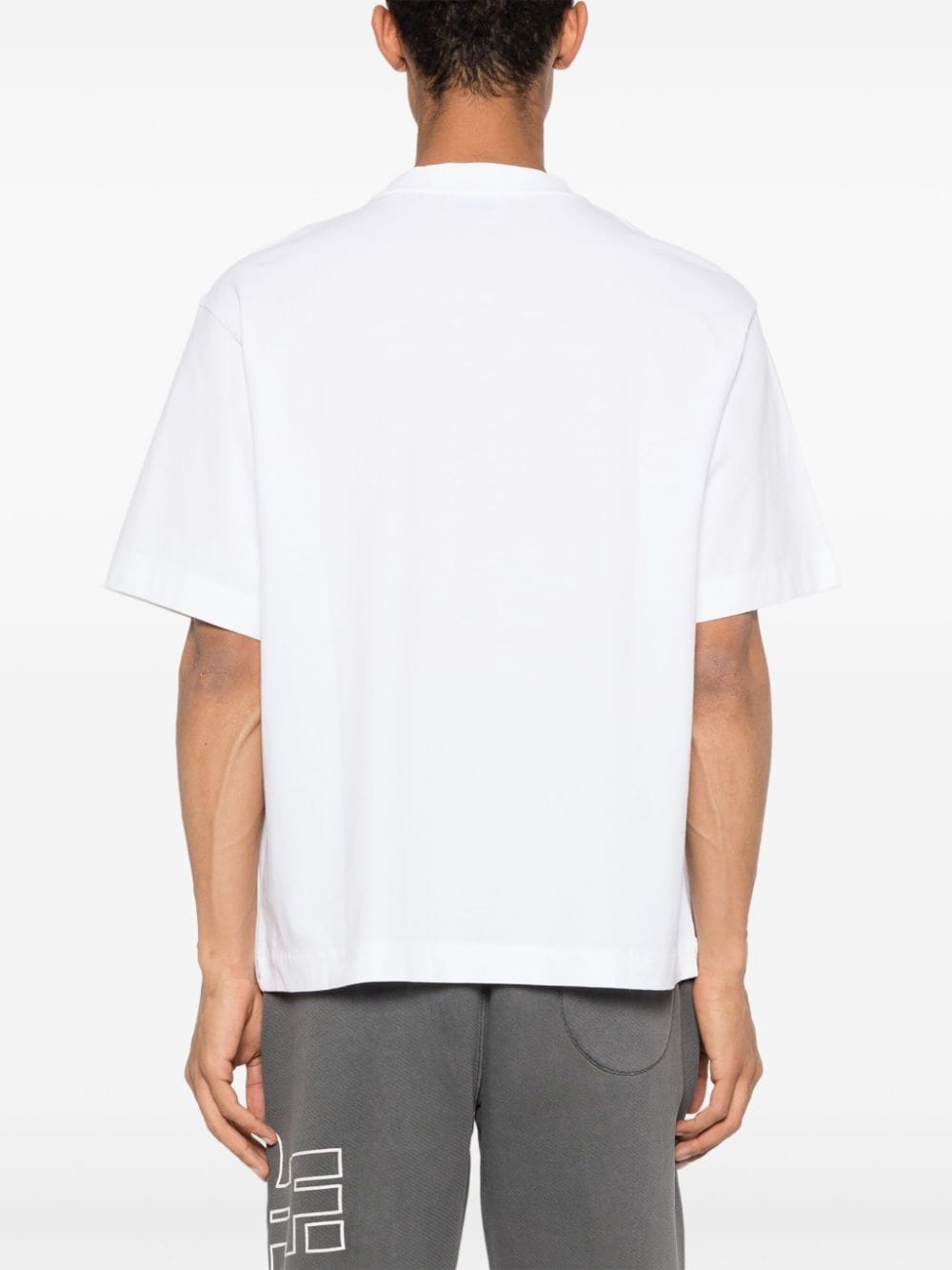 Shop Off-white Logo-print Cotton T-shirt In White