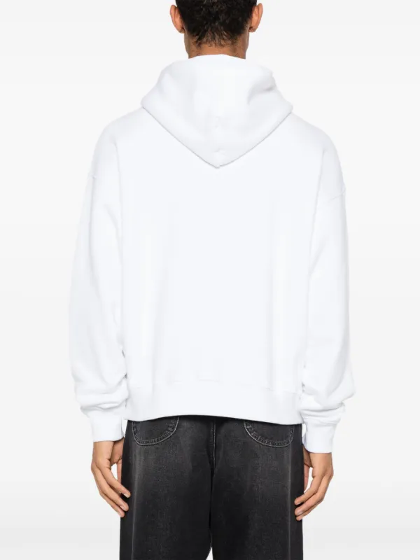 Tシャツ・カットソー OFF WHITE Men Hoodies OMBA057F22FLE0124601 Gray Man Active Oversized Hoodie With Large Logo | boohoo