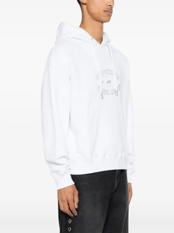 VIP【関税送料無料】希少 OFF-WHITE LOGO COTTON HOODIE VIP【関税送料無料】希少 OFF-WHITE LOGO COTTON HOODIE