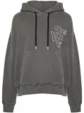 Off-White Arrows-motif cotton hoodie - Grey