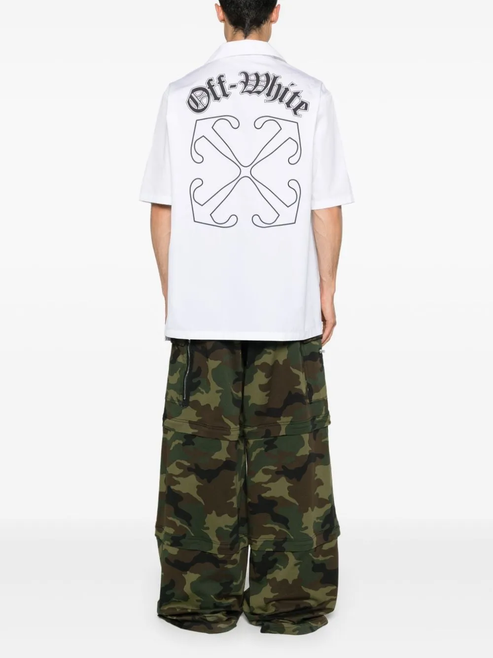 Off-White Popeline overhemd Wit