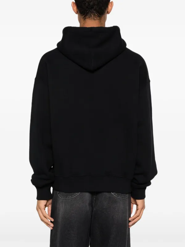 パーカー・フーディ OFF WHITE Men Hoodies OMBB085S24FLE0151001 Black Off-White logo-print Cotton Hoodie | Black | FARFETCH