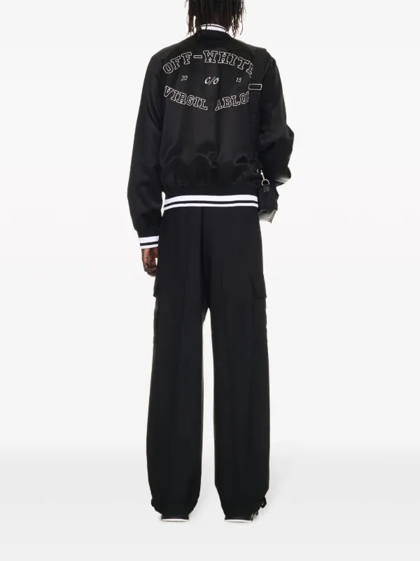 希少 XLsize Off-White 23AW Bomber Jacket 黒 希少 XLsize Off-White 23AW Bomber Jacket 黒 メンズ