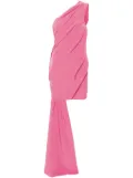 MOSCHINO JEANS one-shoulder draped mini dress - Pink