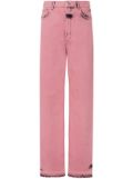 MOSCHINO JEANS high-rise tapered jeans - Pink