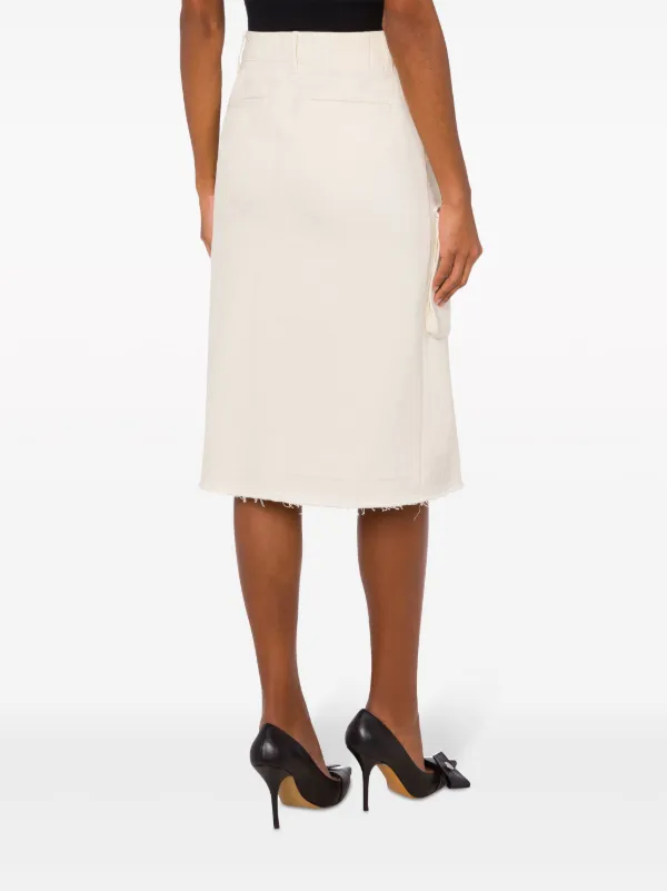 MOSCHINO JEANS Asymmetric Cargo Denim Skirt | White | FARFETCH MOSCHINO JEANS Asymmetric Cargo Denim Skirt | White | FARFETCH
