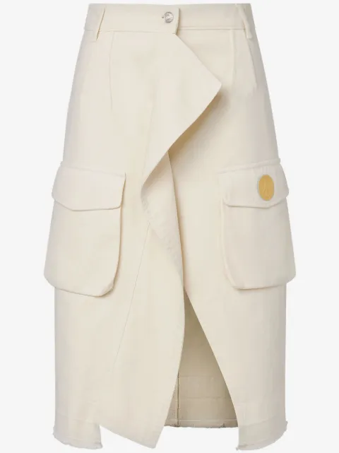 MOSCHINO JEANS falda de mezclilla cargo