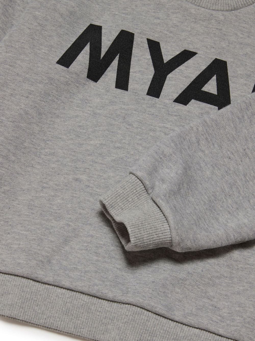 Shop Myar Logo-print Cotton Sweatshirt In Grey