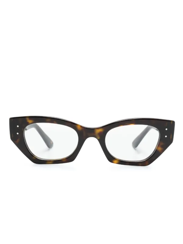 Ray-Ban Zena geometric-frame Glasses Brown FARFETCH VN