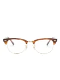 Ray-Ban Clubmaster square-frame glasses - Brown